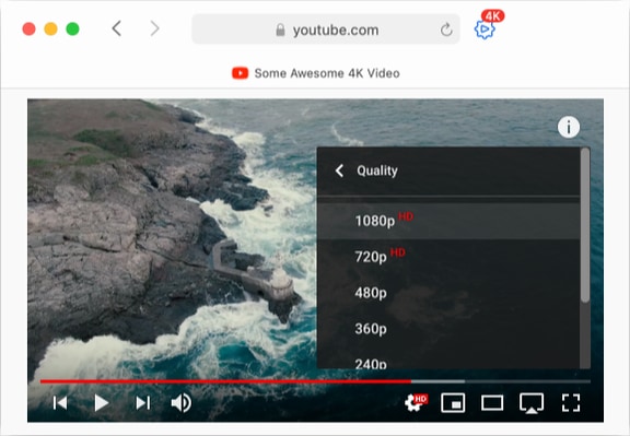 Safari Browser with YouTube
