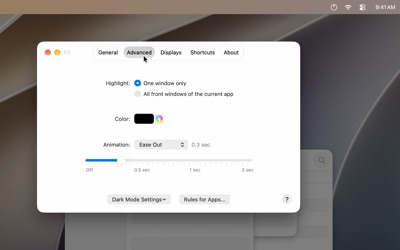 Advanced settings