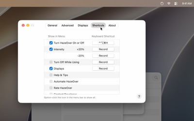 Keyboard shortcuts