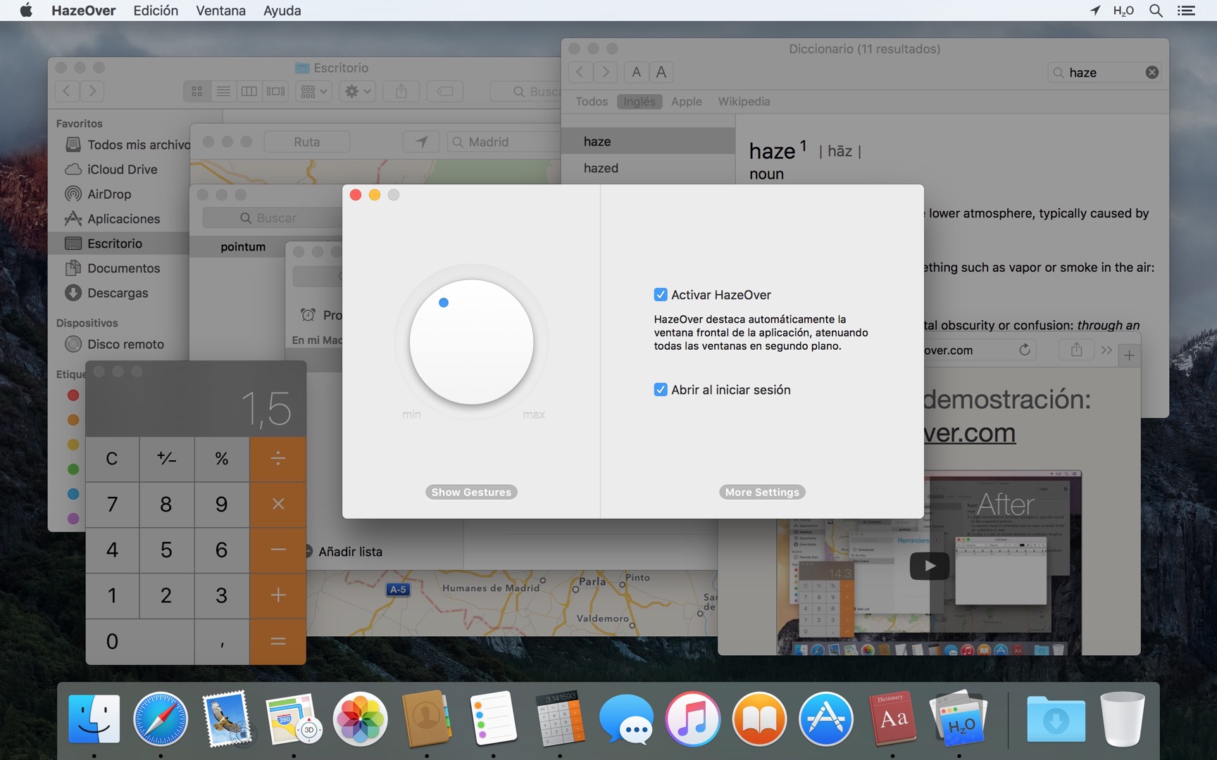 HazeOver Distraction Dimmer™ for Productivity on Mac